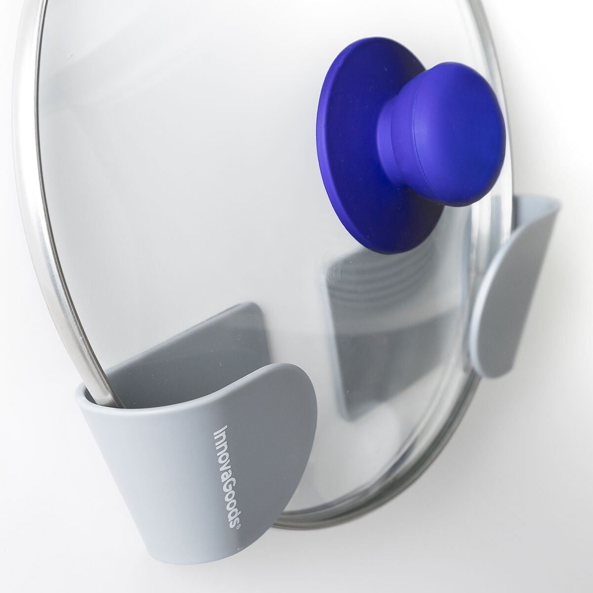 Set med 3 självhäftande hållare för kastrullock Smarack InnovaGoods - 3