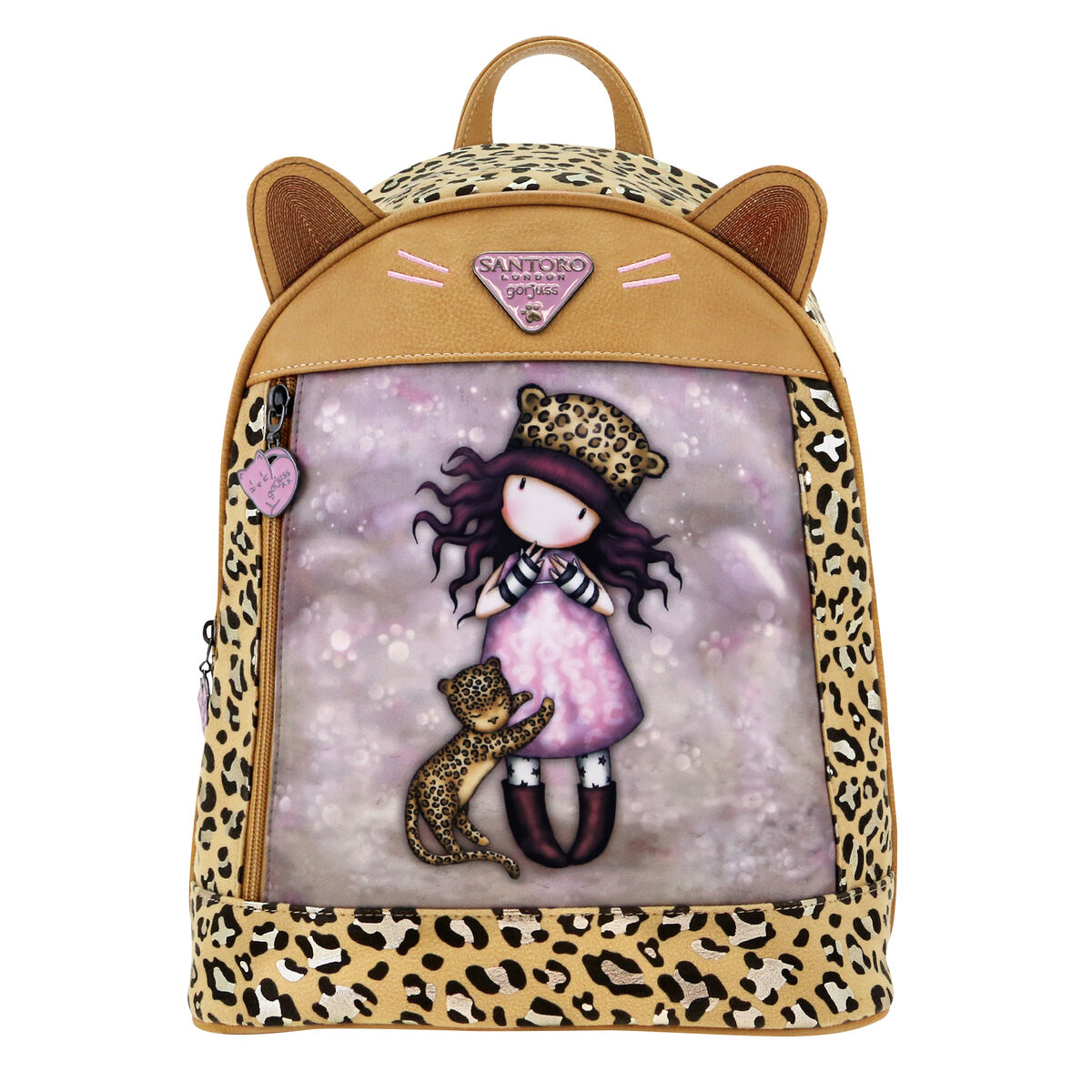 Ryggsäck Casual Gorjuss Leopard (25,5 x 31 x 10 cm)