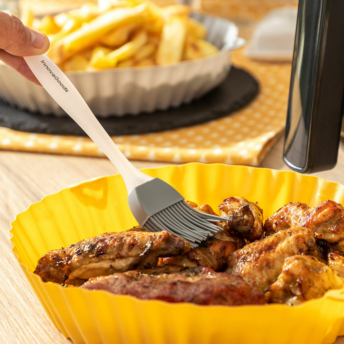 Silikonkorgar med borste för Air-fryer Mollicon InnovaGoods 2 antal - 3