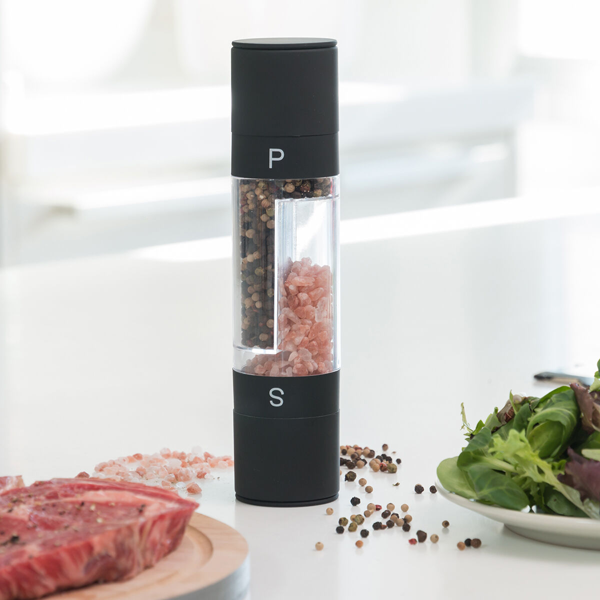 2 i 1 Salt och Peppar Kvarn Duomil InnovaGoods - 2