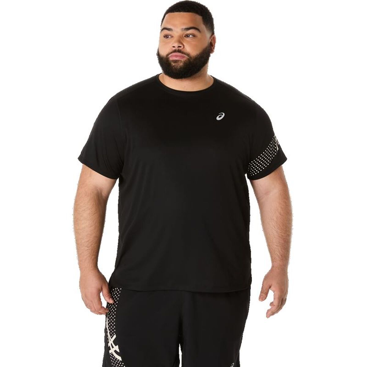 T-shirt med kortärm Herr Asics Icon Svart