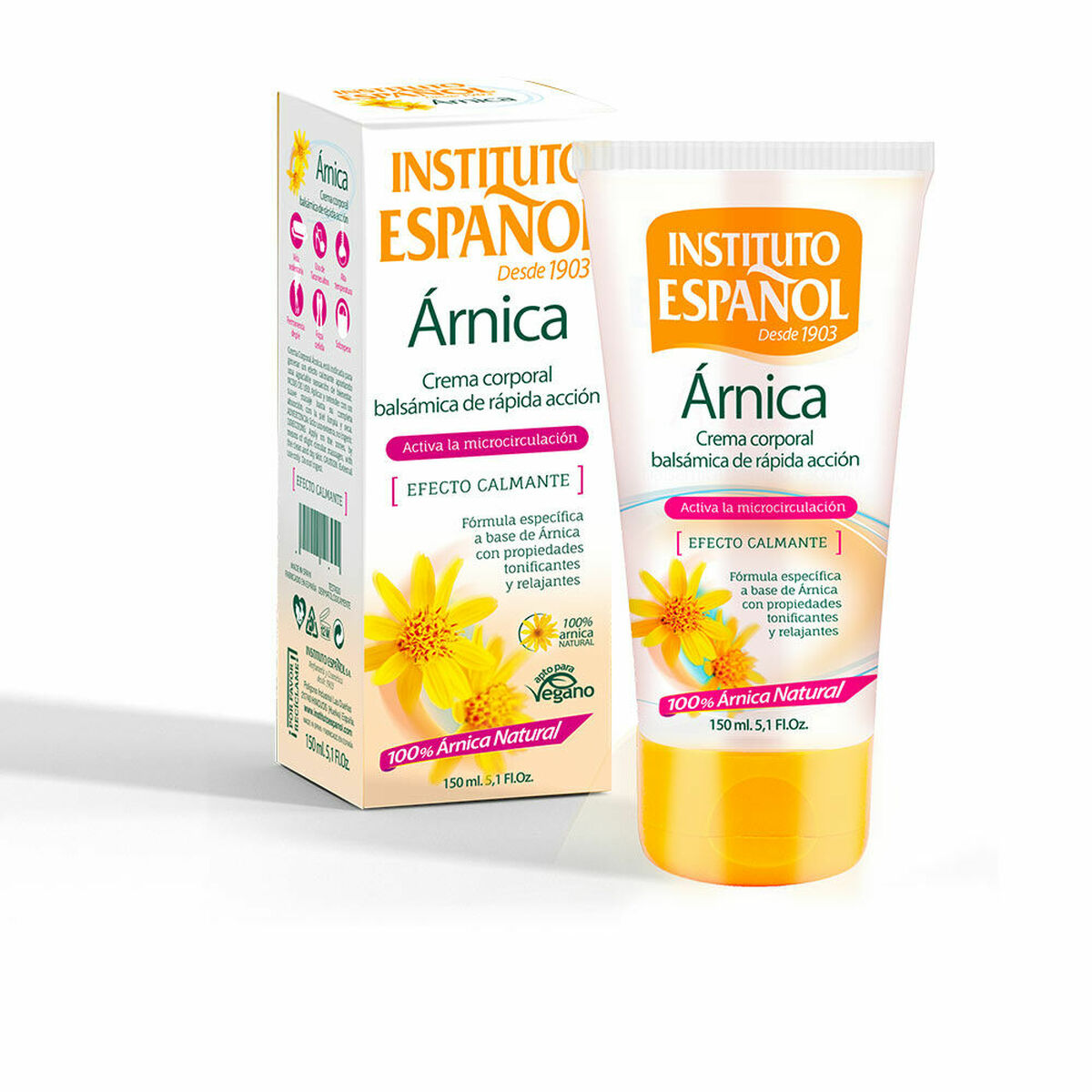 Kroppskräm Instituto Español Arnica 150 ml Lugnande