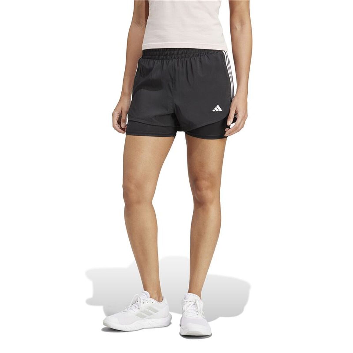 Sportshorts för kvinnor Adidas Pacer Svart - 2