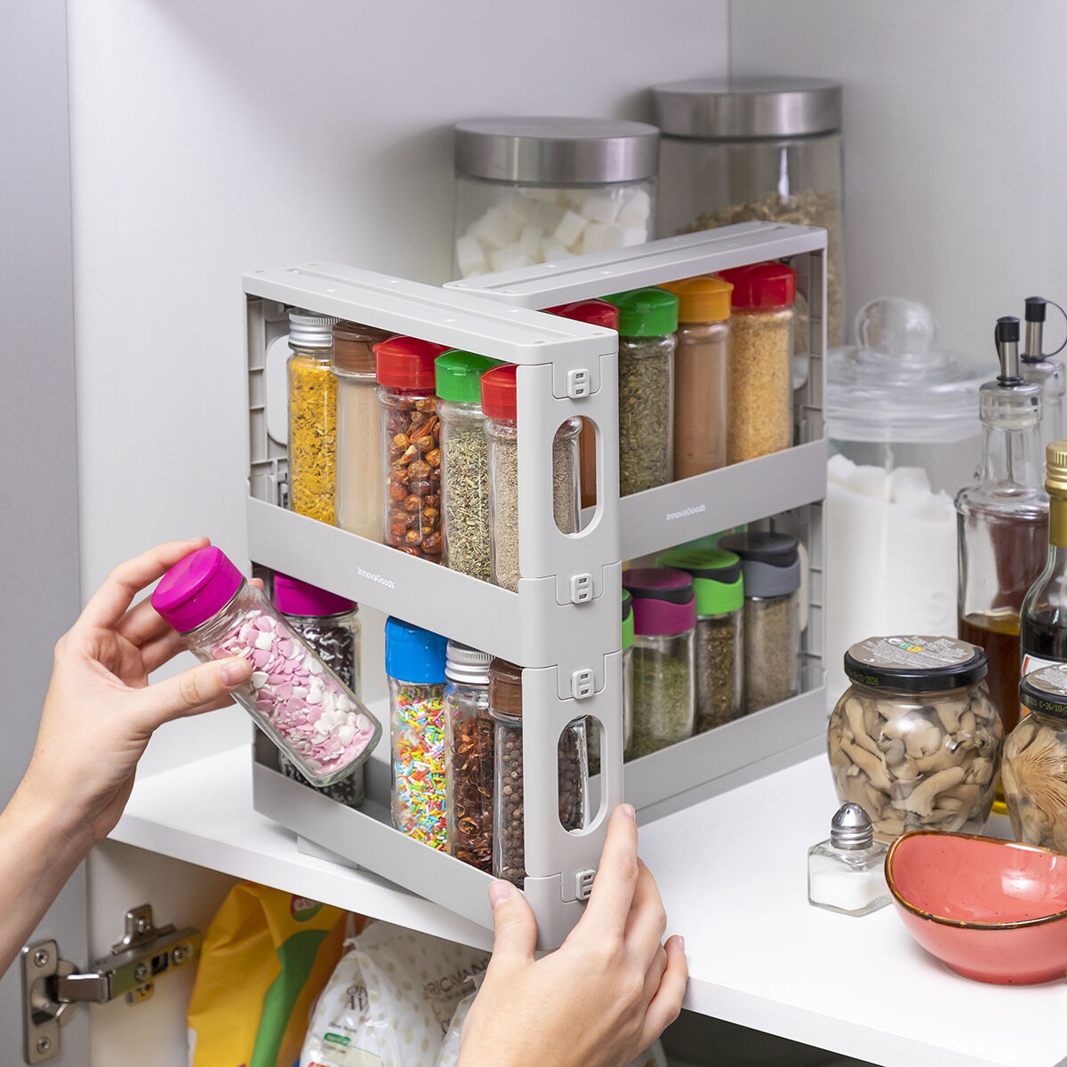 Skjutbart och svängbart kryddställ Rispick InnovaGoods