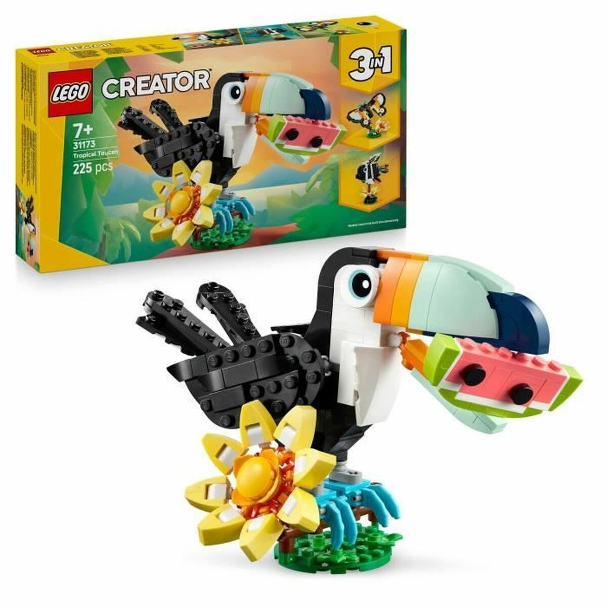 Byggsats Lego 31173 Wild Animals : Tropical Toucan 225 Delar