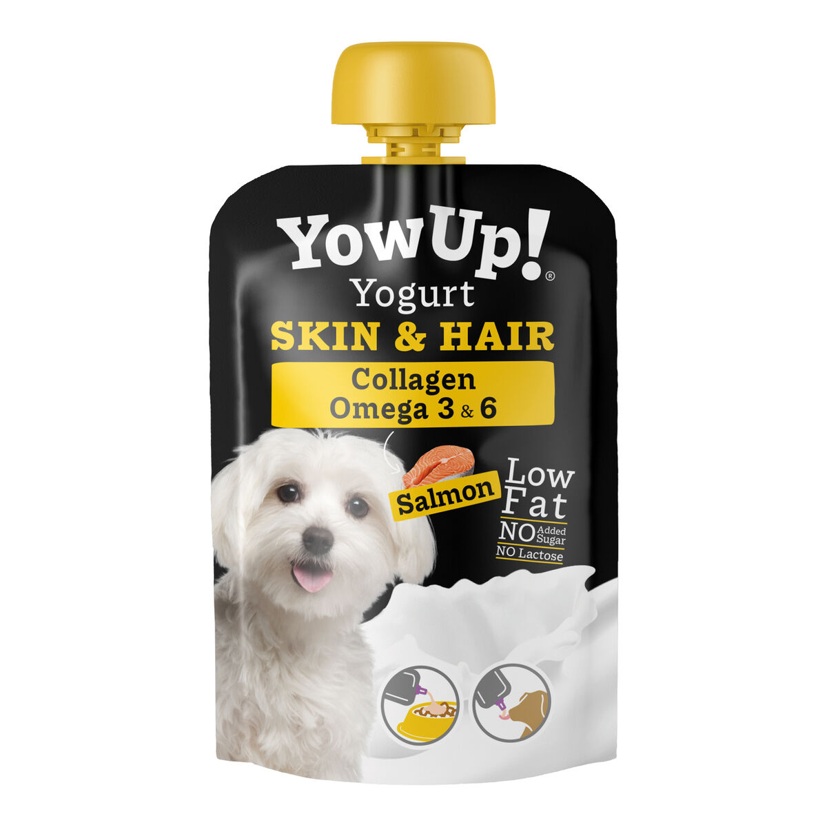 Våt mat YowUp Skin and Hair Lax 10 x 115 g 10 antal