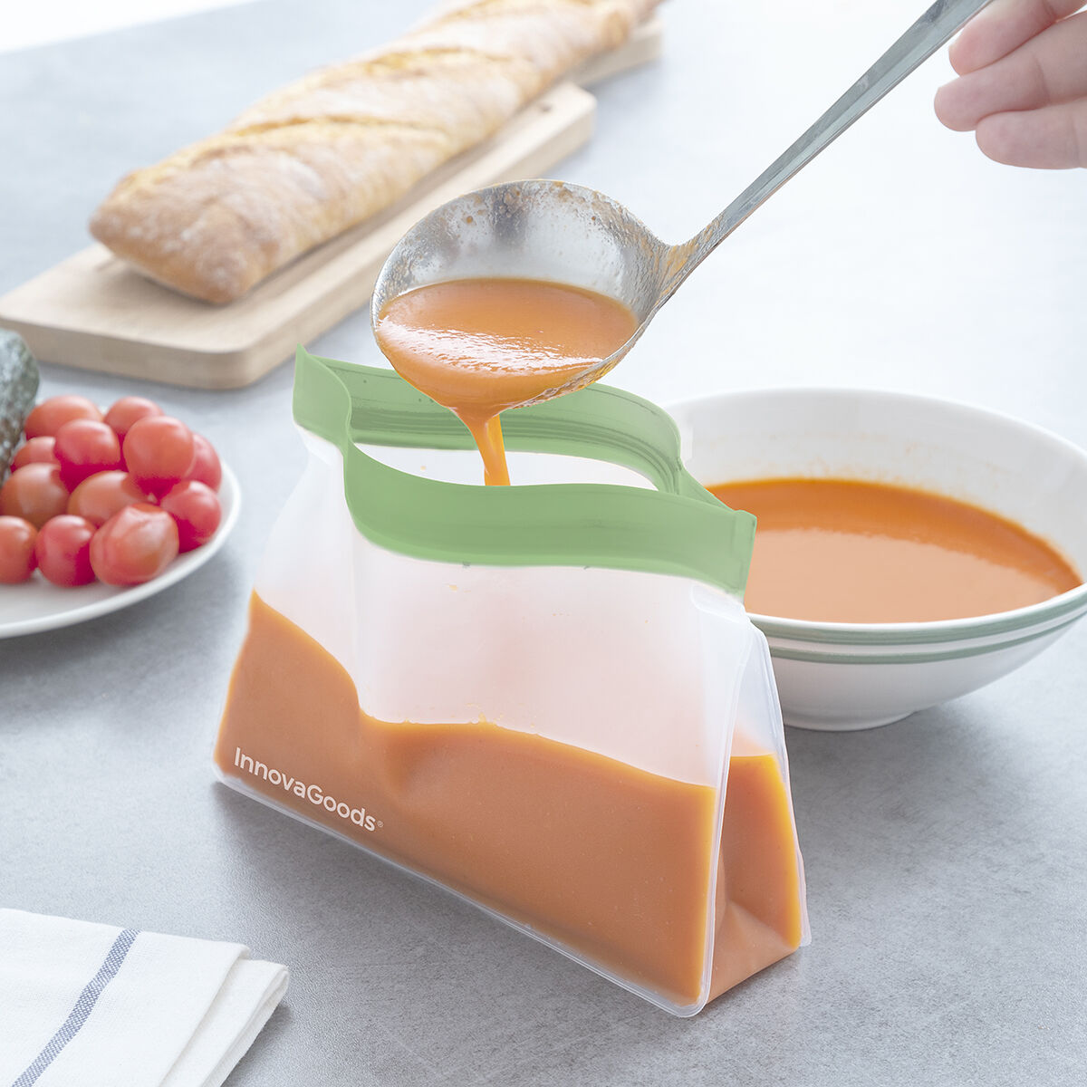 Set med återanvändningsbara hermetiskt förslutna påsar Zags InnovaGoods 6 antal - 2