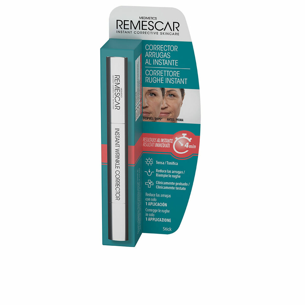 Anti-rynkmedel för ögonen Remescar Corrector Arrugas 4 ml Stick