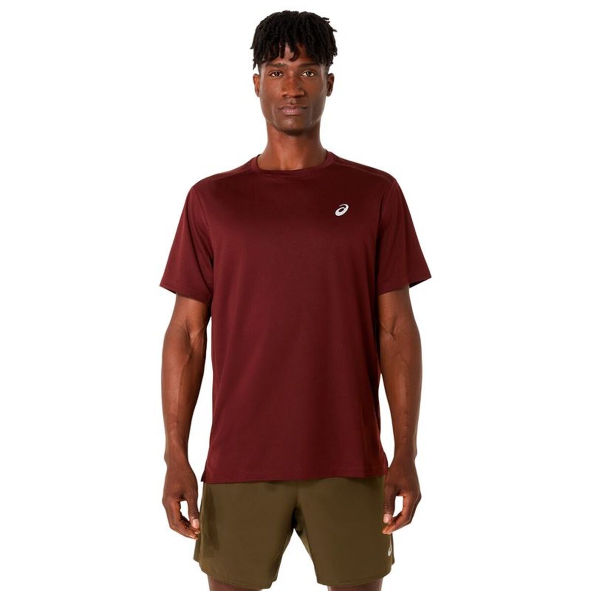 T-shirt med kortärm Herr Asics Core Mörkröd