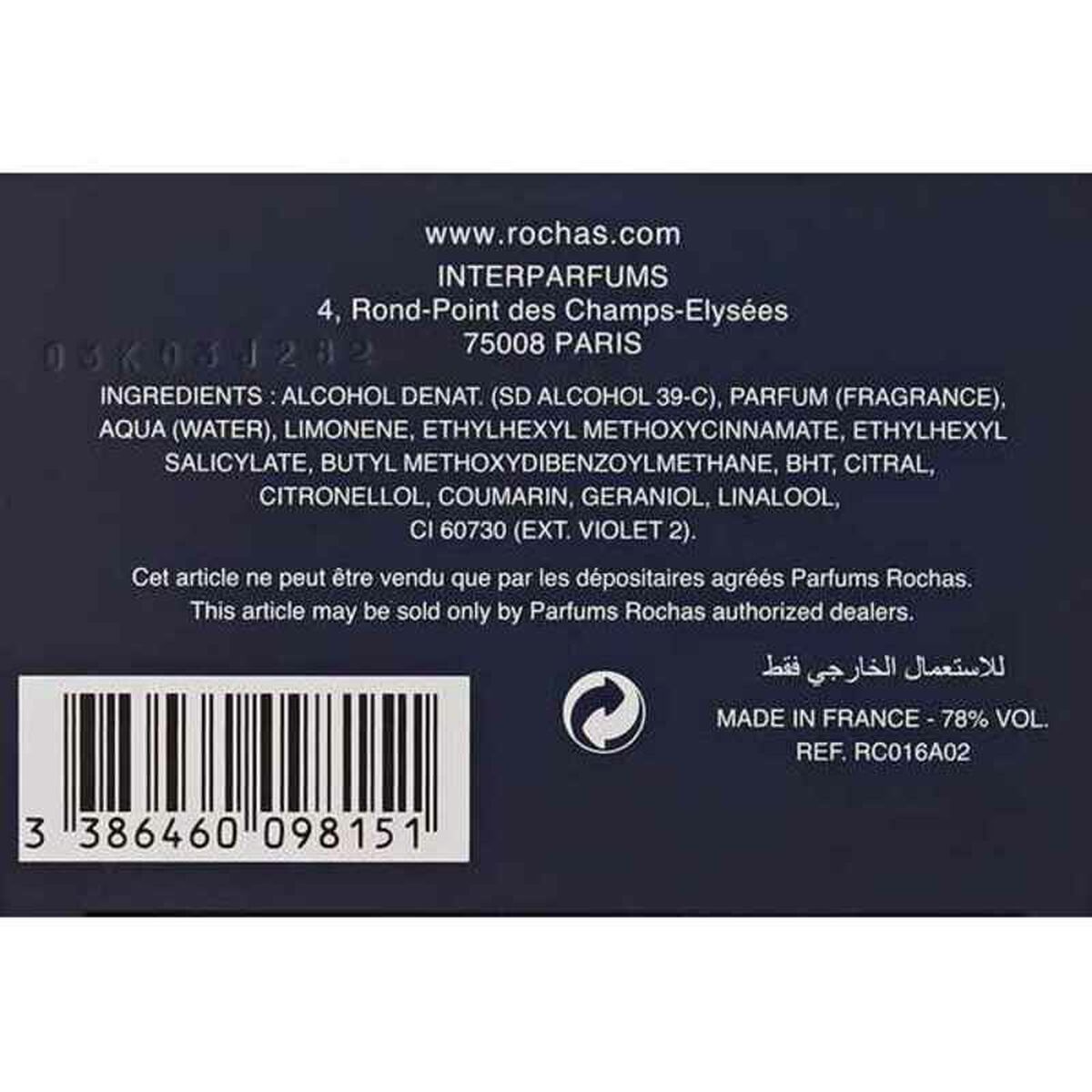 Parfym Herrar Rochas EDT - 2