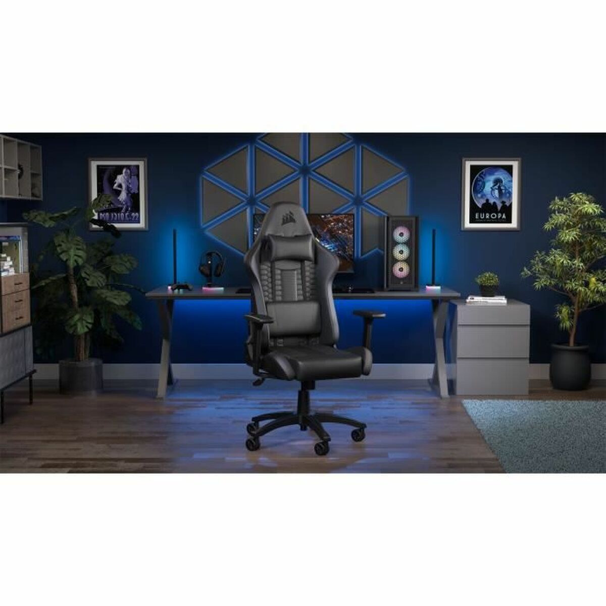 Spelstol Corsair TC100 Svart - 2