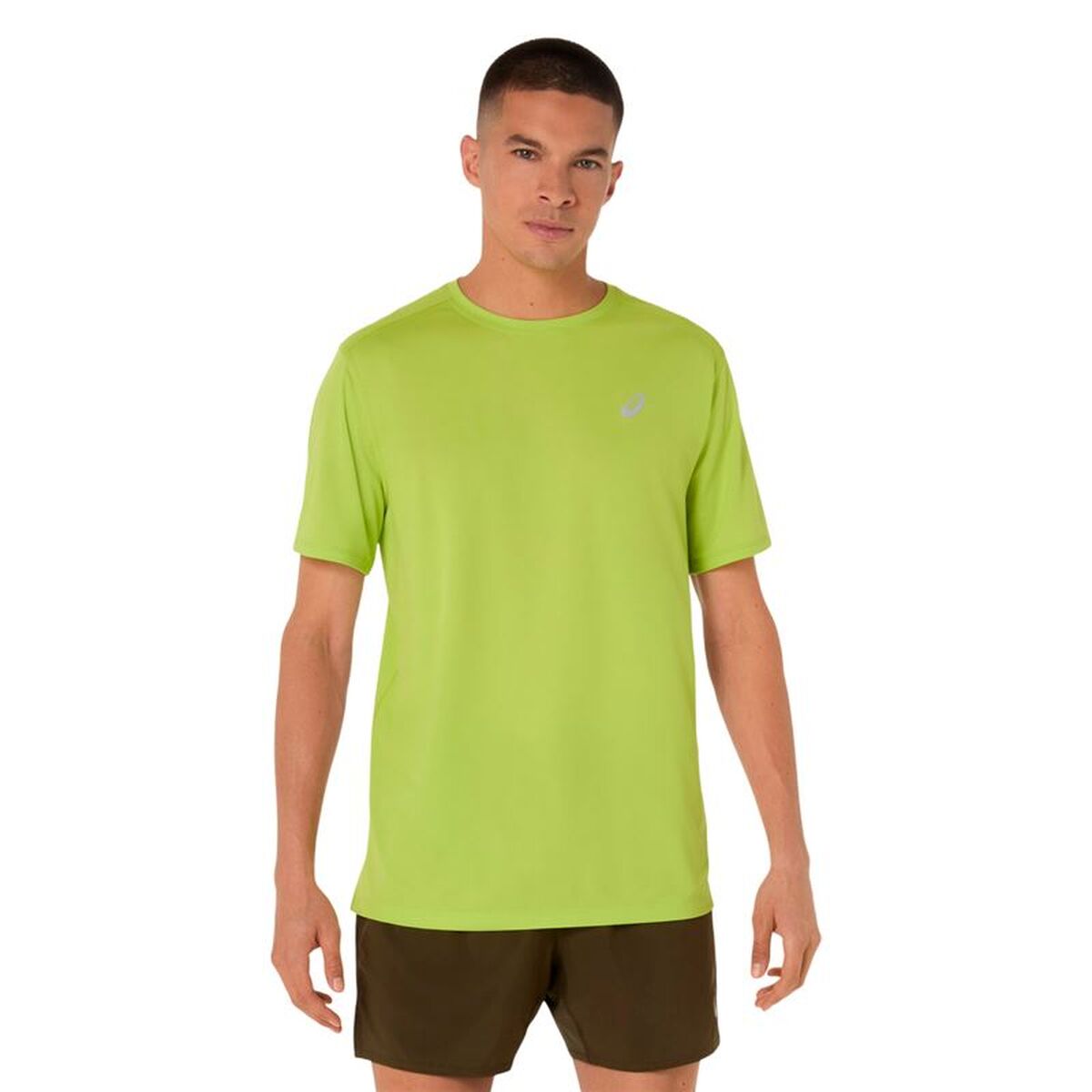 T-shirt med kortärm Herr Asics Core Limegrön