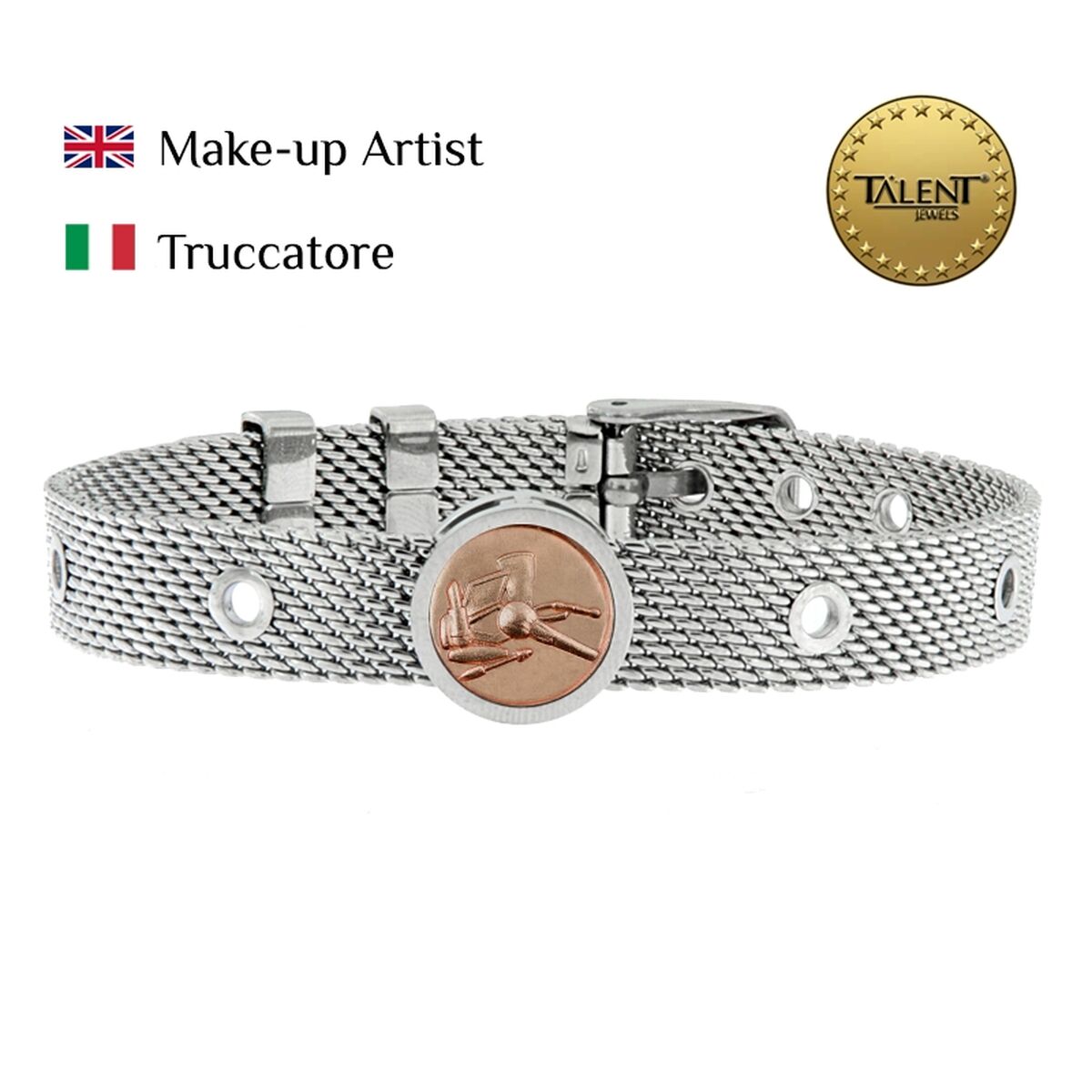 Unisexarmband Make-up Artist Talent Jewels TJA-3-18-02-1-235 Silvrig - 2