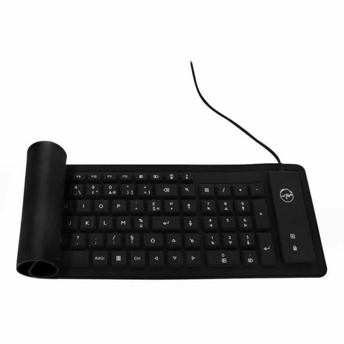 Tangentbord Mobility Lab ML300559 AZERTY Hoprullningsbara Svart - 2