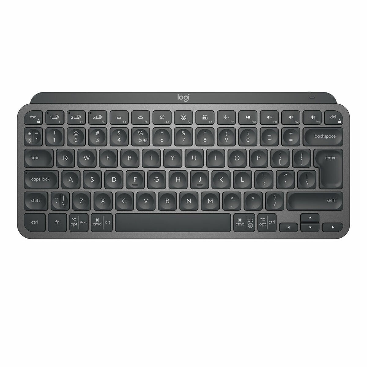 Tangentbord Logitech MX Keys Mini Franska Mörkgrå AZERTY