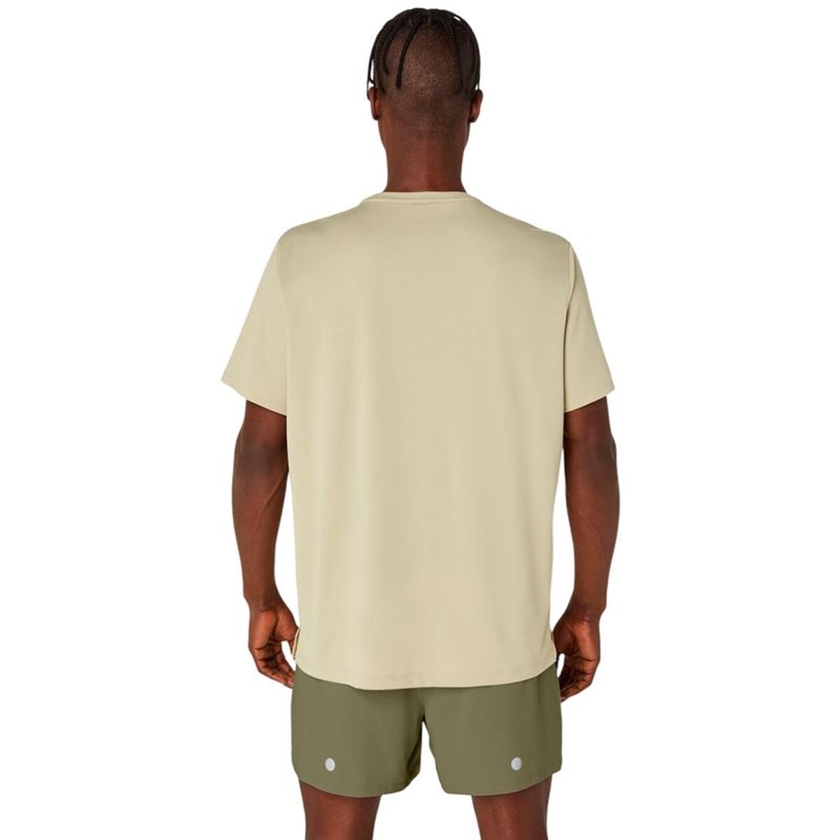 T-shirt med kortärm Herr Asics Fujitrail Logo Beige - 2