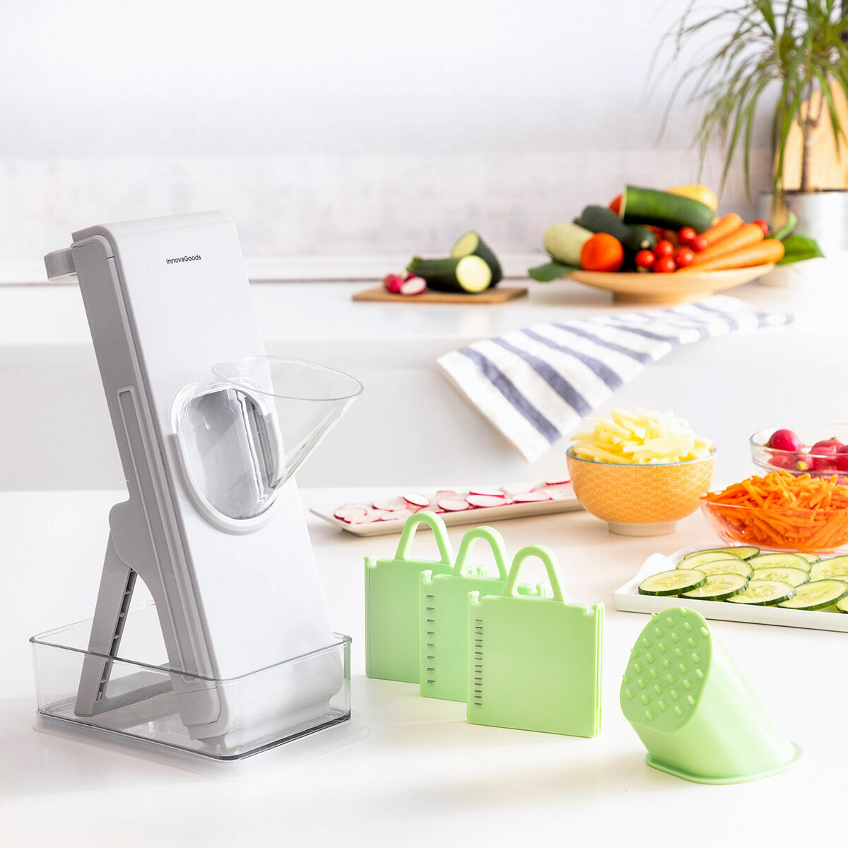 5-i-1 hopfällbar mandolin för grönsaker Slichen InnovaGoods - 2