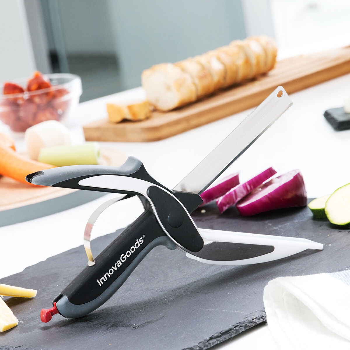 Saxkniv med Integrerad with Miniskärbräda Scible InnovaGoods - 3