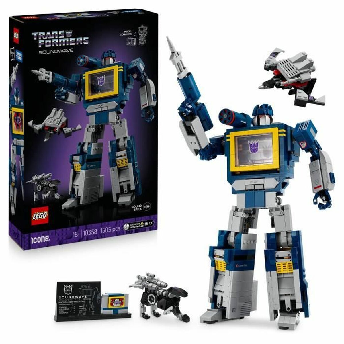 Byggklossespel Lego Transformers 10358 1505 Delar