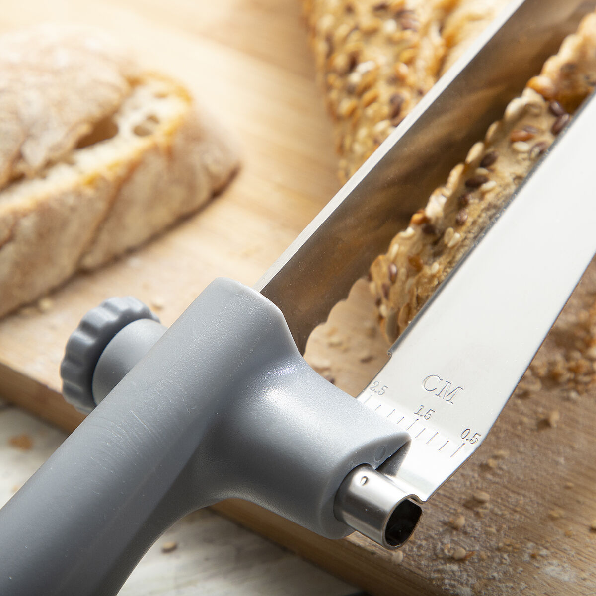 Brödkniv med justerbar skärguide Kutway InnovaGoods - 2