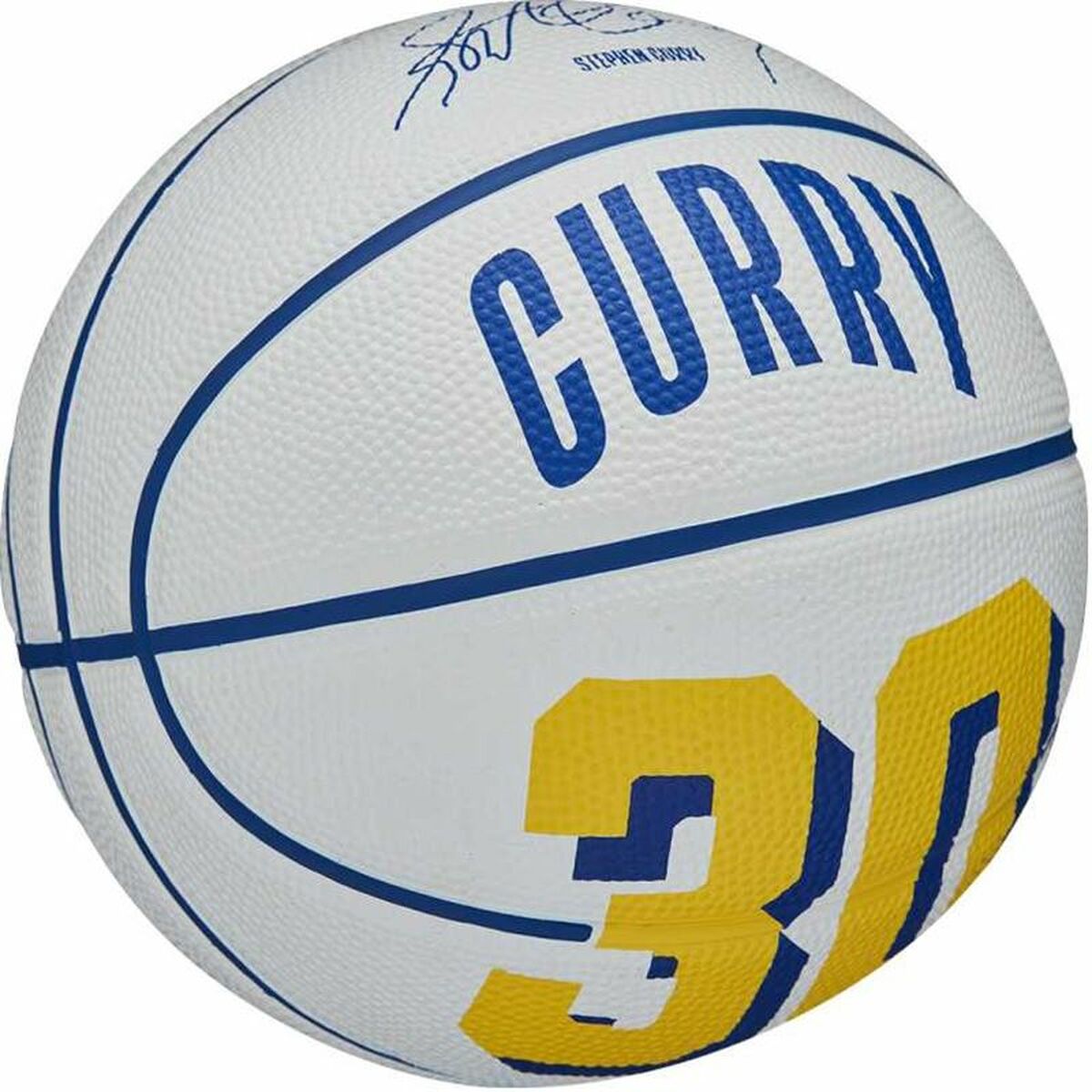 Basketboll Wilson Player Icon Mini Curry Vit (Storlek 3) - 2
