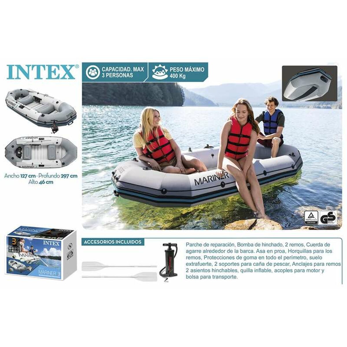 Uppblåsbar båt Intex