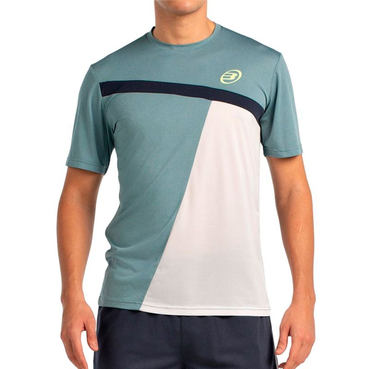 T-shirt med kortärm Herr Bullpadel LLEGA-148 Aquamarine