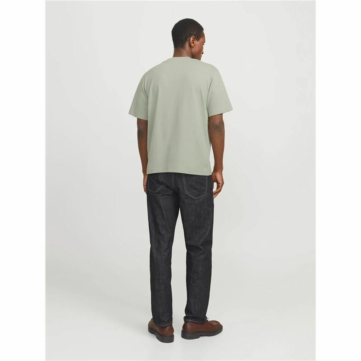 T-shirt med kortärm Herr Jack & Jones Jprblachad Brandingw Neck - 2