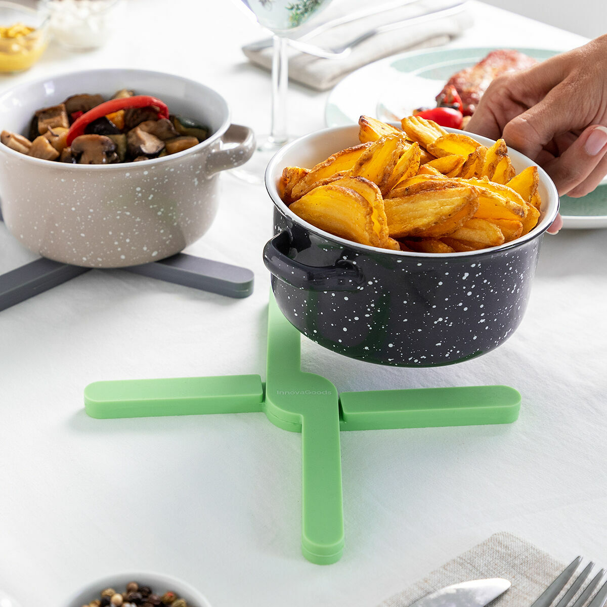 Individuella ihopfällbara silikonunderlägg Folvet InnovaGoods 2 antal - 2
