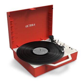 Skivspelare Victrola Re-Spin Röd
