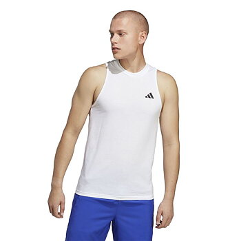 Ärmlös sporttröja Herr Adidas Training Essentials Vit