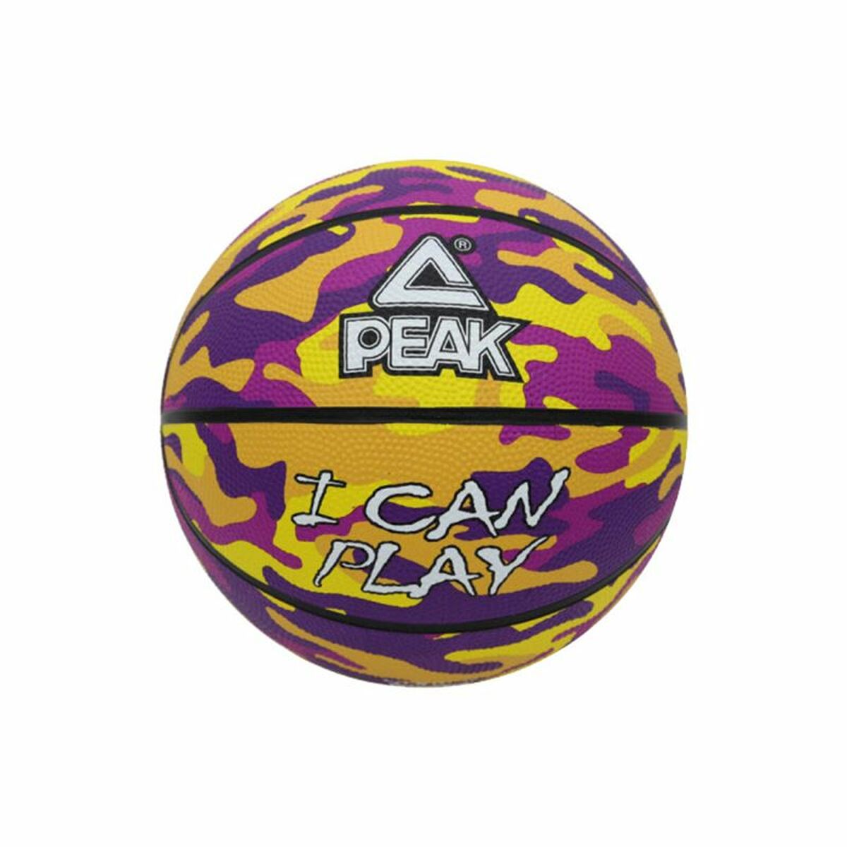 Basketboll Peak Peak Camo Ball Gul Purpur (Storlek 5)