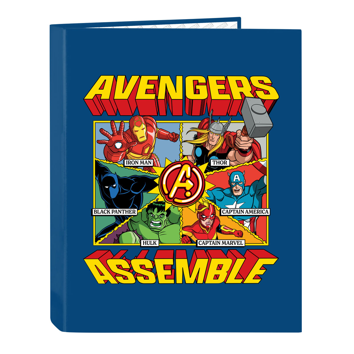 Ringpärm The Avengers Blå Svart A4 26.5 x 33 x 4 cm