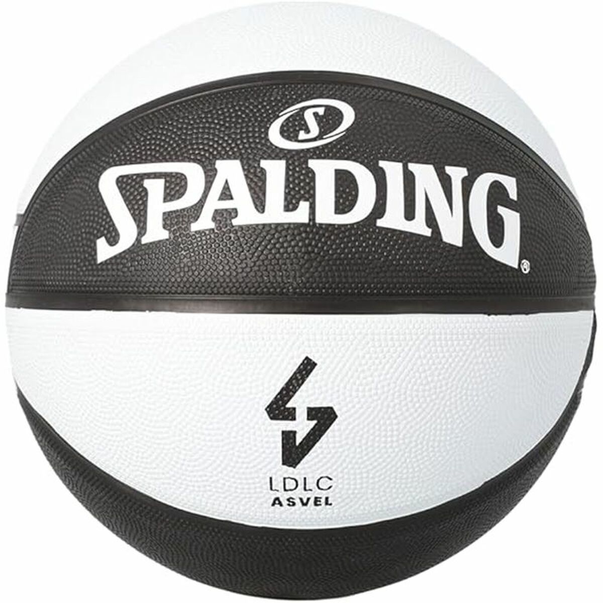 Basketboll Spalding Asvel Sz7 Vit Svart (Storlek 7)