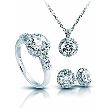 Halsband och matchande örhängesset Diamonfire 1312691903175 Ring