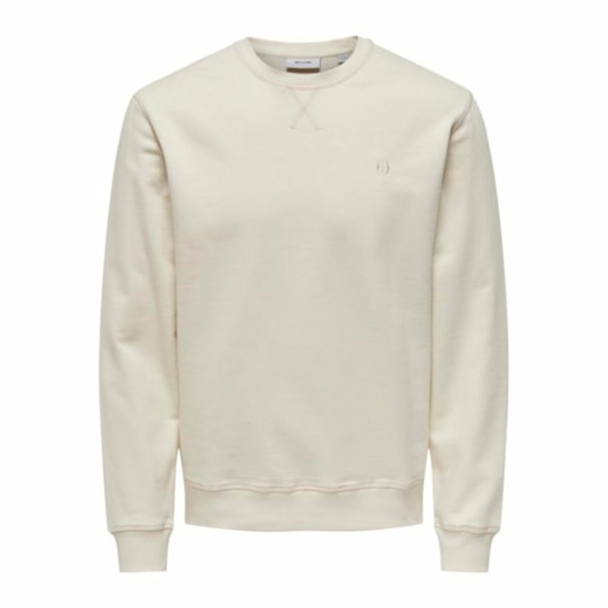 Tröja utan huva Herr Only & Sons Onsdan Unshed Reg Crew Neck Vit