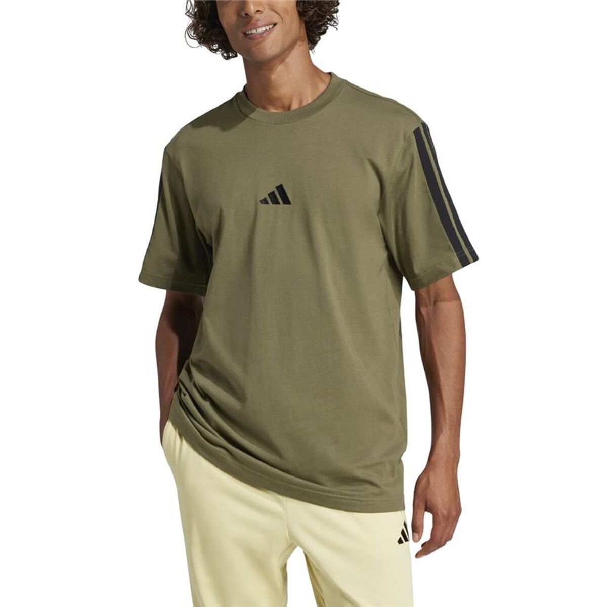 T-shirt med kortärm Herr Adidas JW1947 Oliv - 2