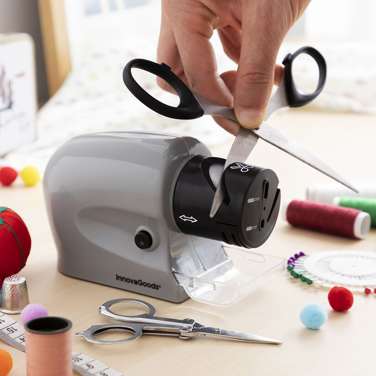 6-i-1 Multifunktionell Elektrisk Knivslipare Esharp InnovaGoods - 3
