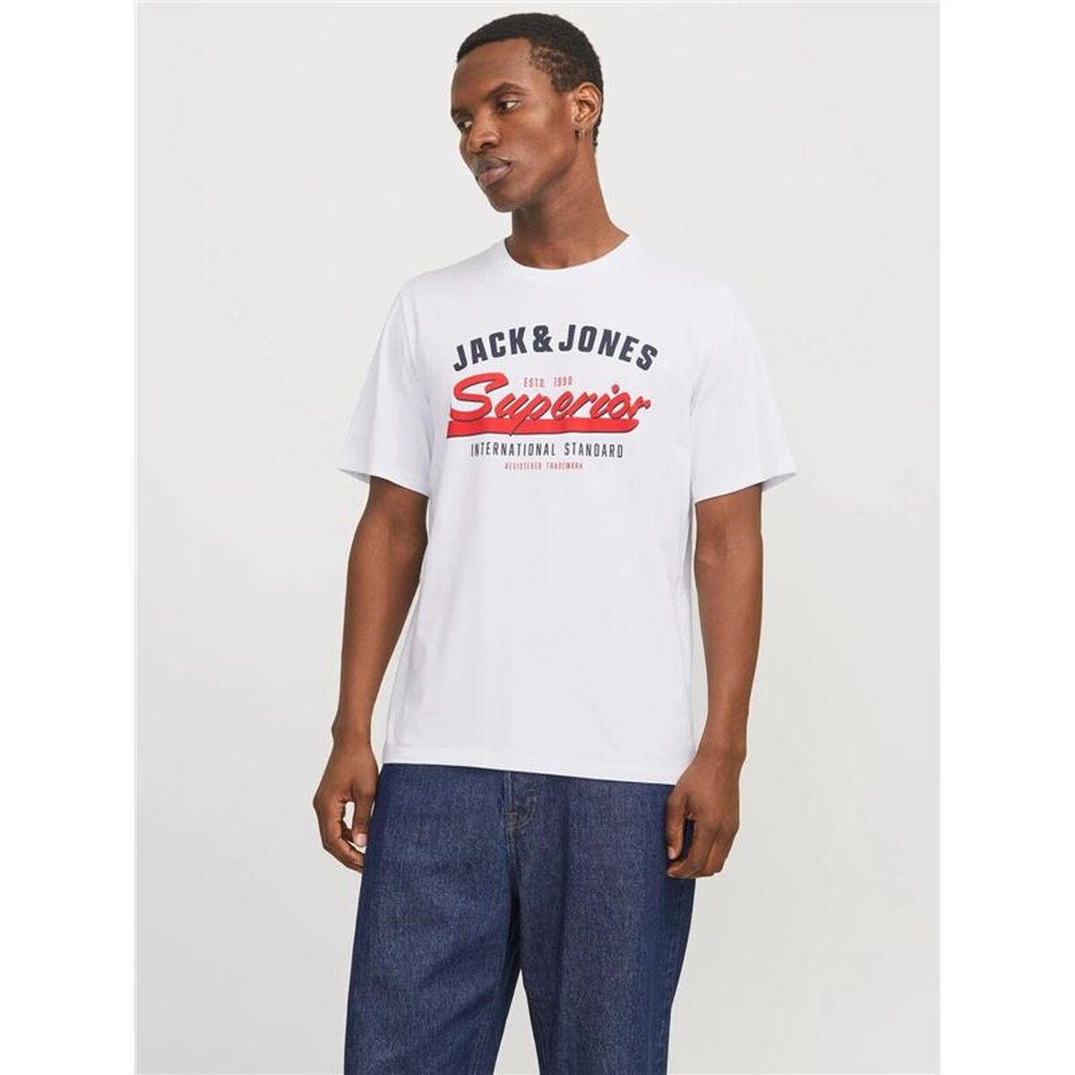 T-shirt med kortärm Herr Jack & Jones 12268267-C-N100 - 2