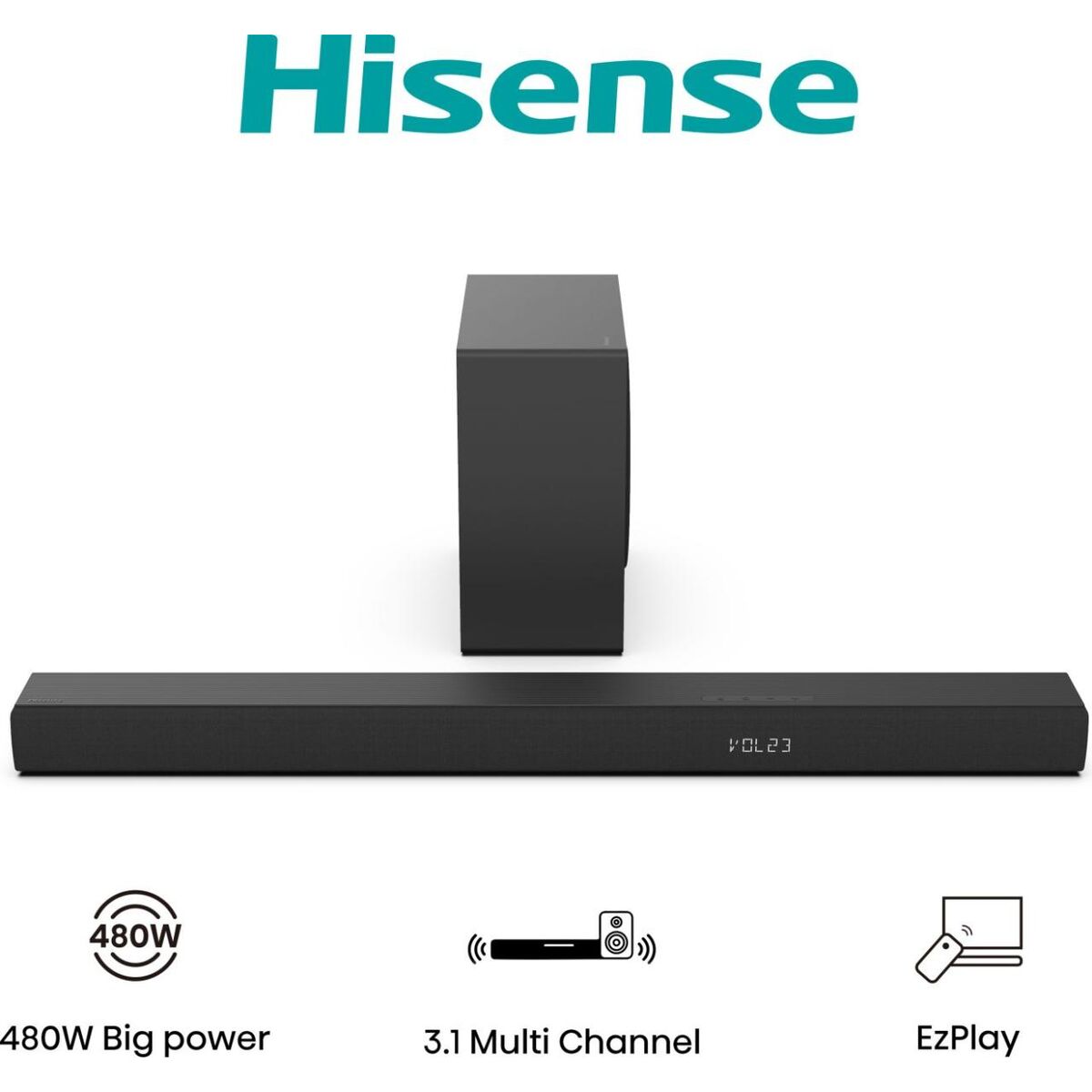 Soundbar Hisense HS3100     480W Svart 480 W