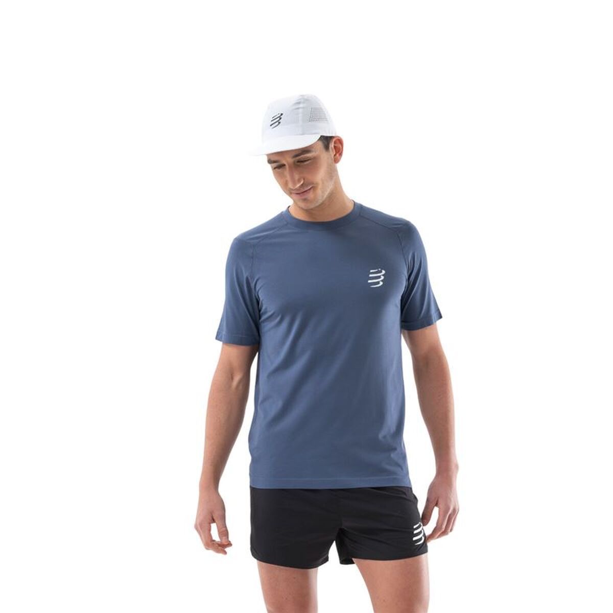 T-shirt med kortärm Herr Compressport Performance Blå