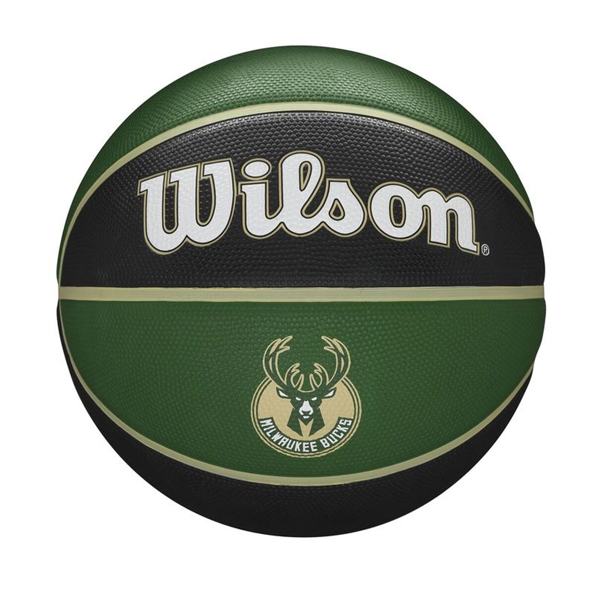 Basketboll Wilson NBA Team Tribute Milwakee 7 Grön Gummi (Storlek 7)