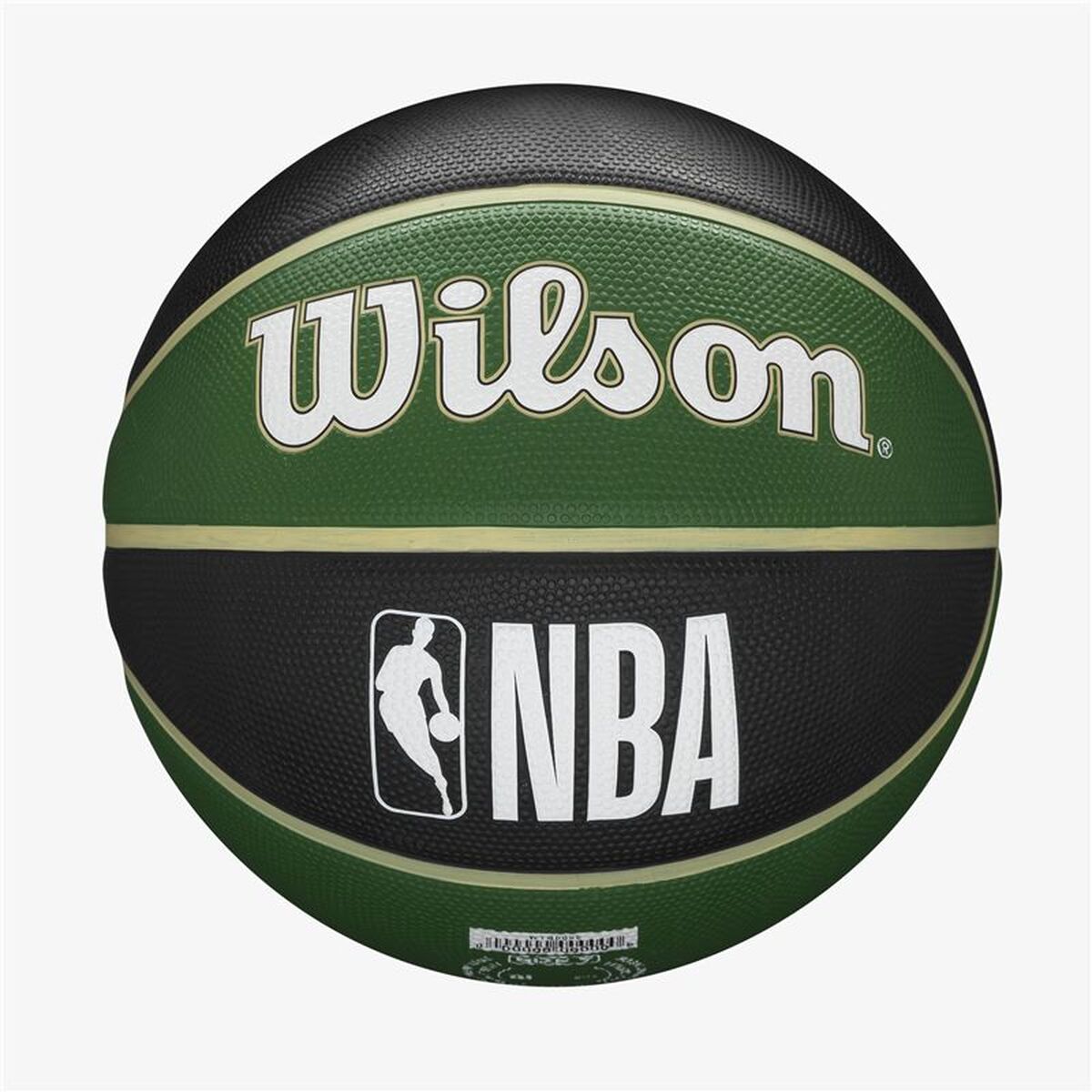 Basketboll Wilson NBA Team Tribute Milwakee 7 Grön Gummi (Storlek 7) - 2