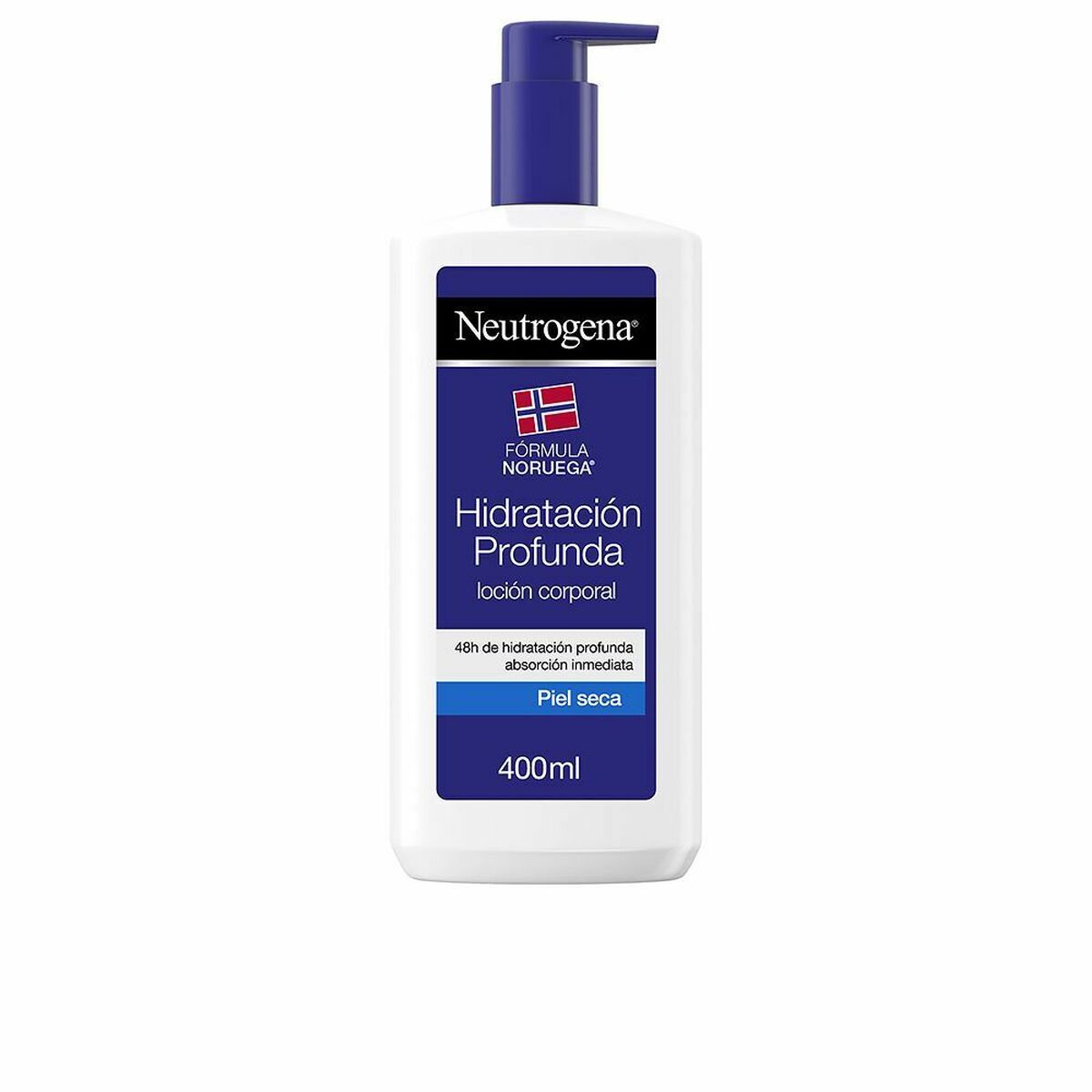 Fuktgivande kroppslotion Neutrogena Hidratación Profunda 400 ml Torr hud omedelbart Absorption