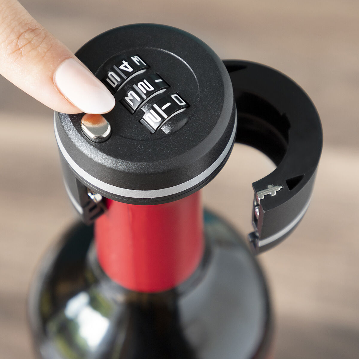 Lås för vinflaskor Botlock InnovaGoods - 3