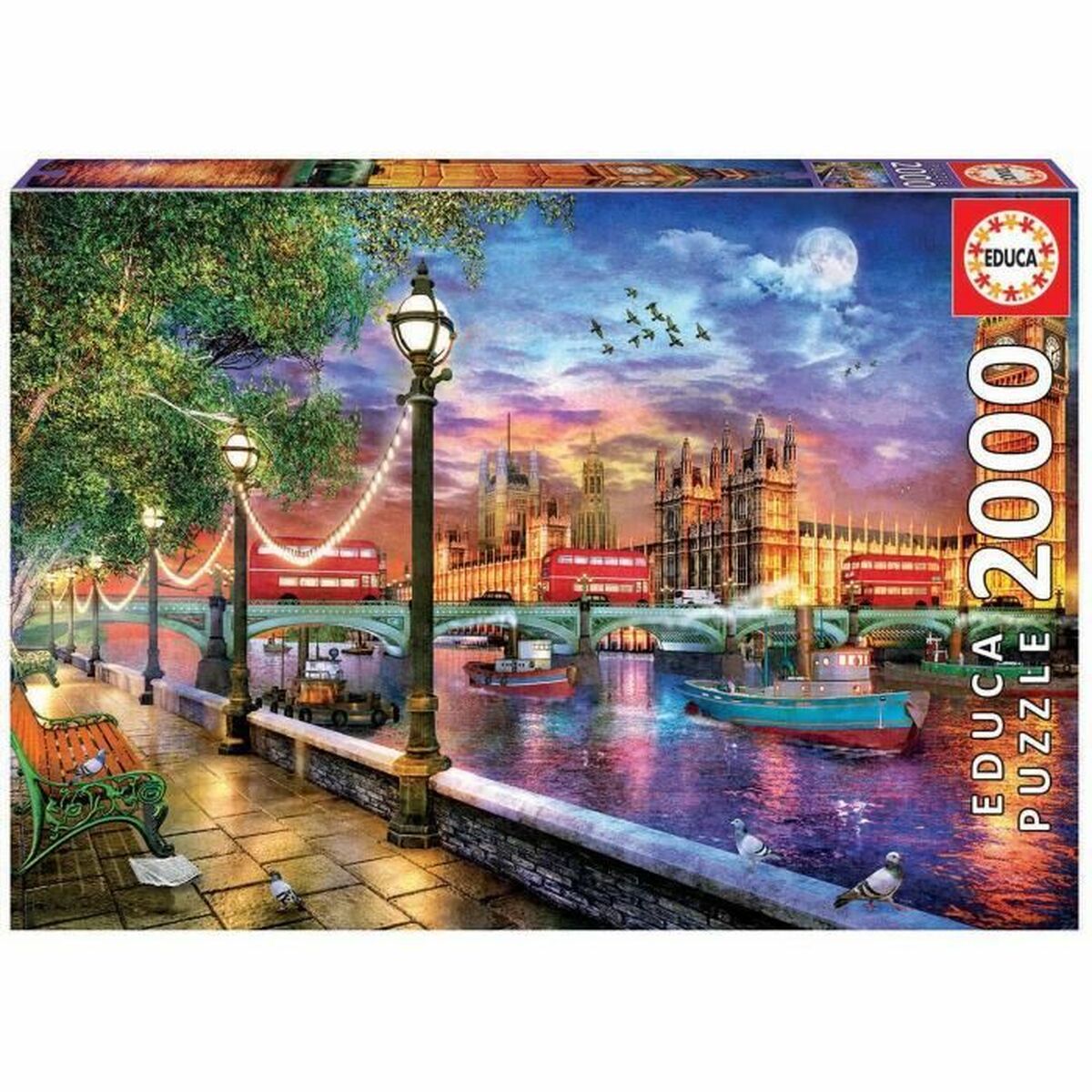 Pussel Educa London at sunset 19046 2000 Delar
