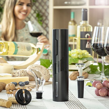 Elektrisk Korkskruv för Vin med Tillbehör Corking InnovaGoods