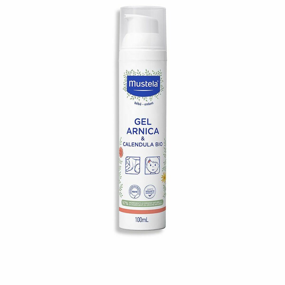 Fuktgivande babykräm Mustela 1996022 100 ml Hästfibbla Ringblomma