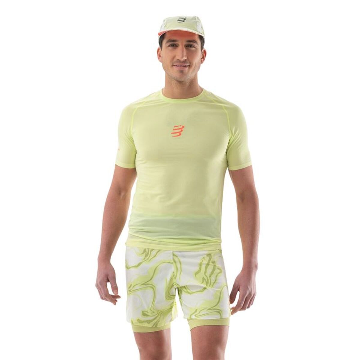 T-shirt med kortärm Herr Compressport Trail Racing Ss Citron