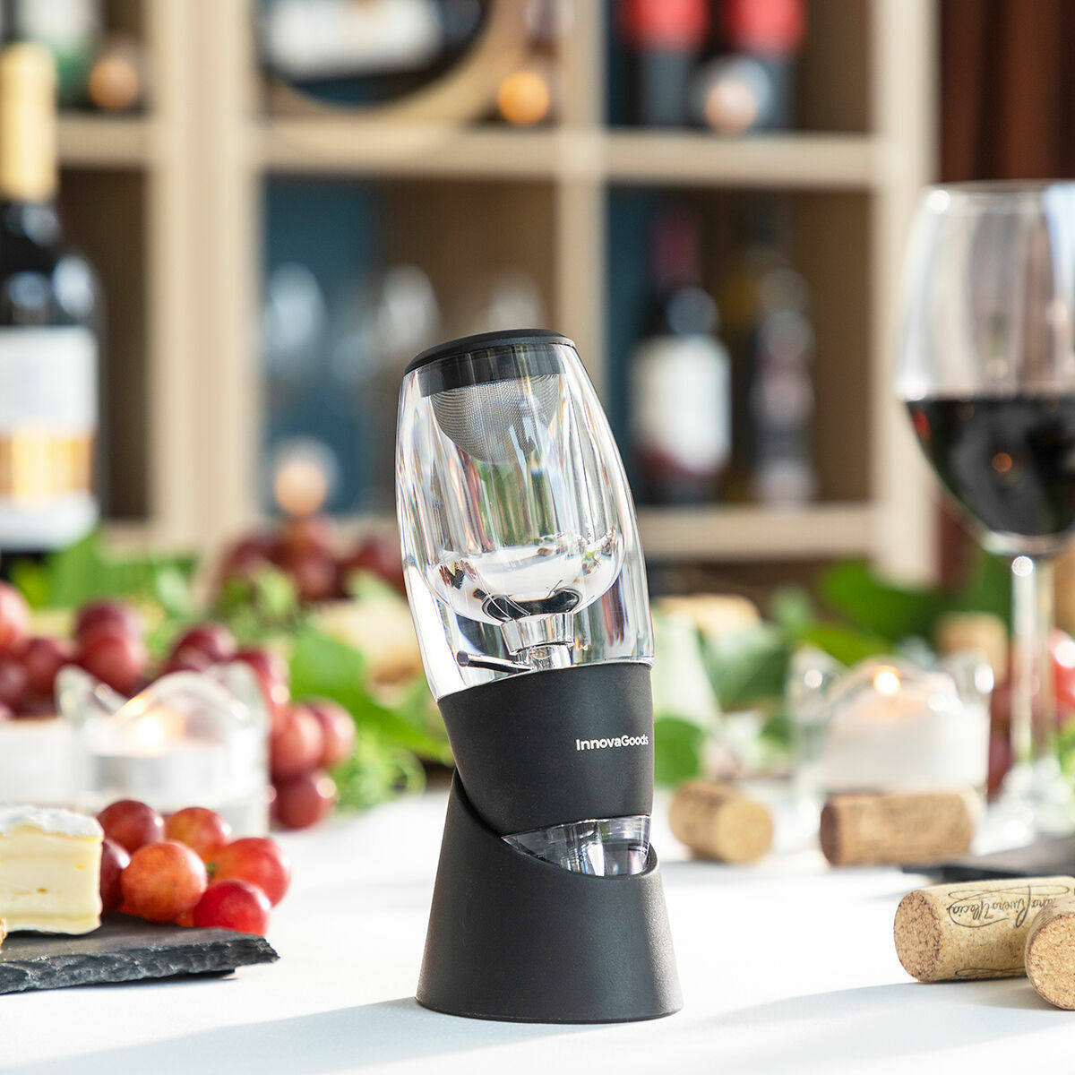 Vinluftare med filter, hållare och lock Wineir InnovaGoods - 2